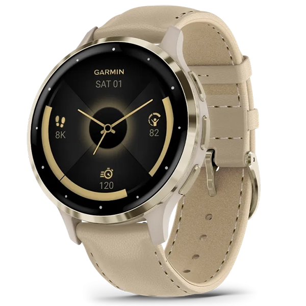 Reloj Garmin Venu 3S 010-02785-55 con GPS/Wi-Fi - Beige
