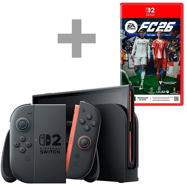 Consola Portátil Nintendo Switch 2 BEE-001 de 7.9" con 256GB (HKG) + Juego EA SPORTS FC26