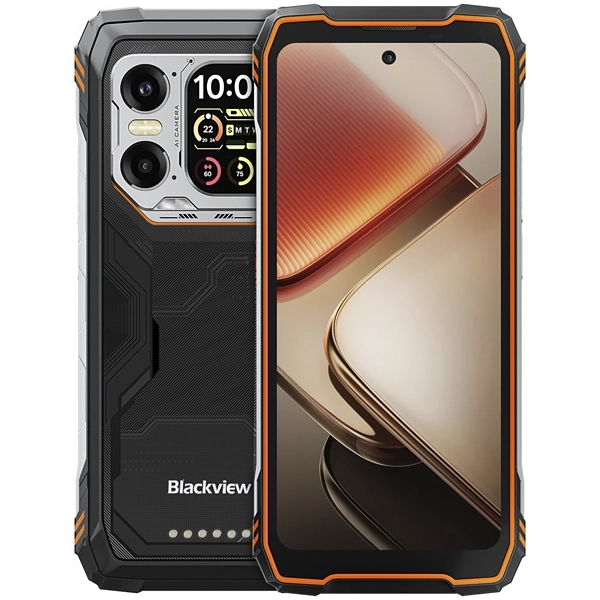 Celular Blackview XPLORE 1 NFC Dual SIM de 256GB/12GB RAM de 6.78" 64+20MP/50MP - Negro/Naranja