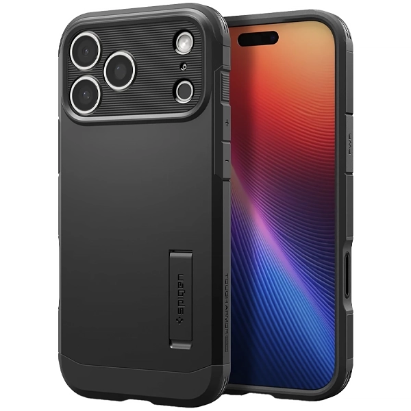 Funda para iPhone 17 Pro Max Spigen Tough Armor ACS09897 - Negro