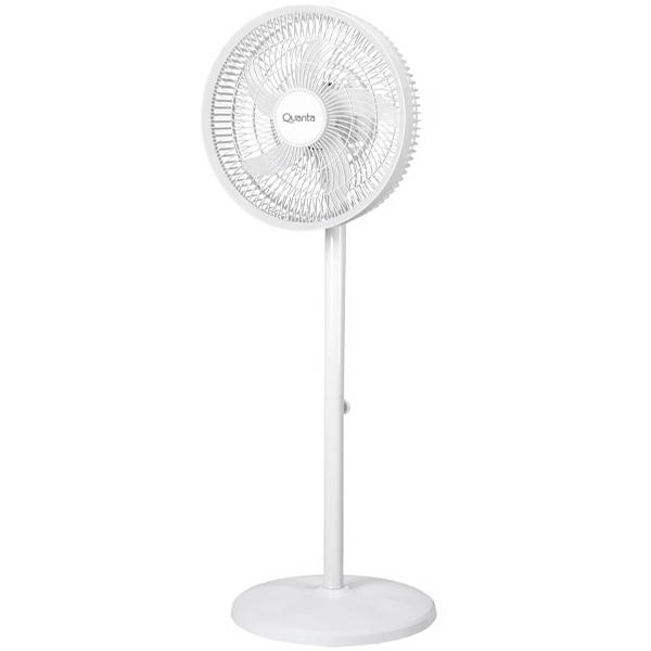 Ventilador Quanta QTVR140 2 en 1 14" 5 Aspas 17 watts Recargable Bivolt - Blanco
