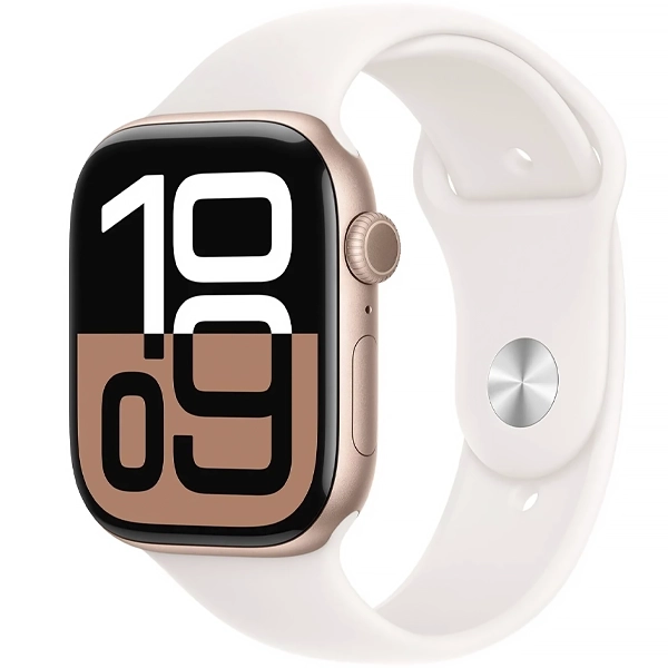 Apple Watch Series 10 46 mm/M/L MWWU3HN A2999 GPS - Rose Gold Aluminum/Light Blush Sport