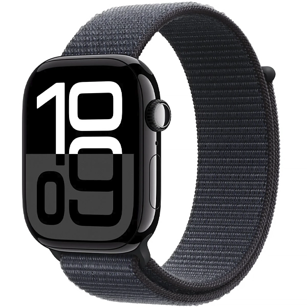 Apple Watch Series 10 46 mm MWWR3HN A2999 GPS - Jet Black Aluminum/Ink Sport Loop