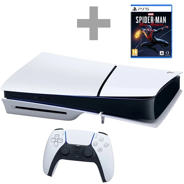 Consola Sony PlayStation 5 Slim 1TB CFI-2015 8K + Juego Spiderman Miles Mortales