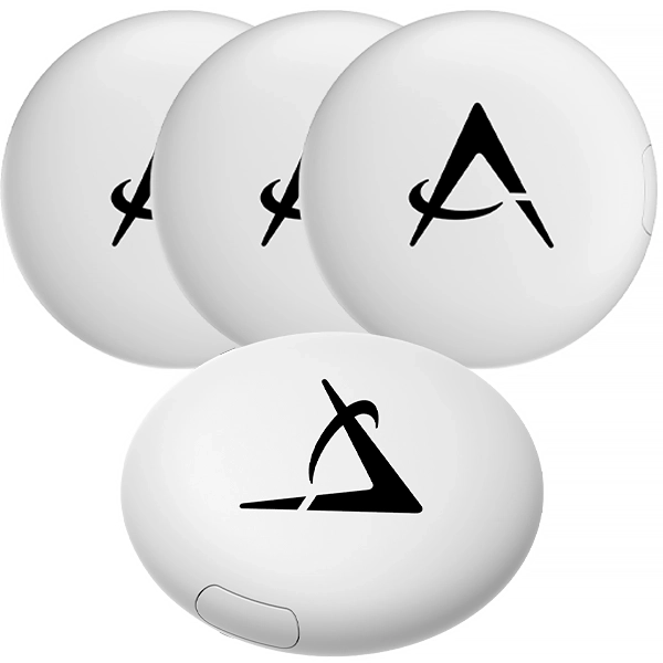 Localizador Audisat Smart Tag Pack 4 con Bluetooth - Blanco (4 UNIDADES)