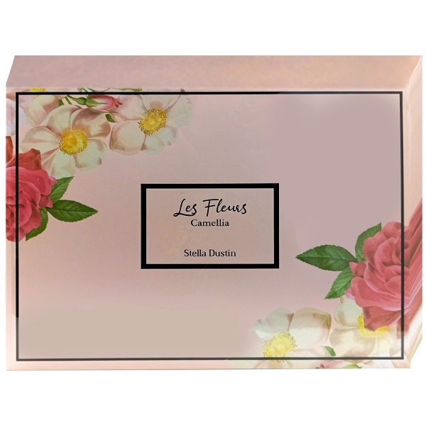 Kit Perfume Femenino Stella Dustin Les Fleurs Camellia EDP 100 ml + Perfume 10 ml + Loción Corporal 100 ml