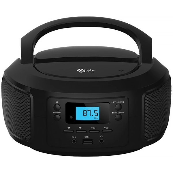 Micro System 4Life FLD04 con Bluetooth/FM/USB Bivolt - Negro