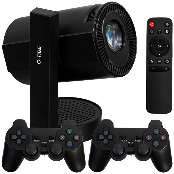 Projetor G-tide PJ10 130 ANSI Lúmens com Wi-Fi/Bluetooth Bivolt - Negro