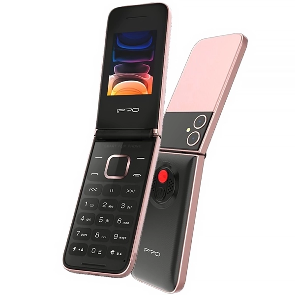 Celular IPRO Flip V20S Dual SIM Tela de 2.4" Câmera/Rádio FM -  Champagne Gold