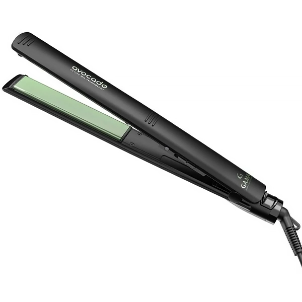 Planchita para Cabello GAMA Elegance Avocado Active Oil Ion Tecnology 230 °C Bivolt – Negro