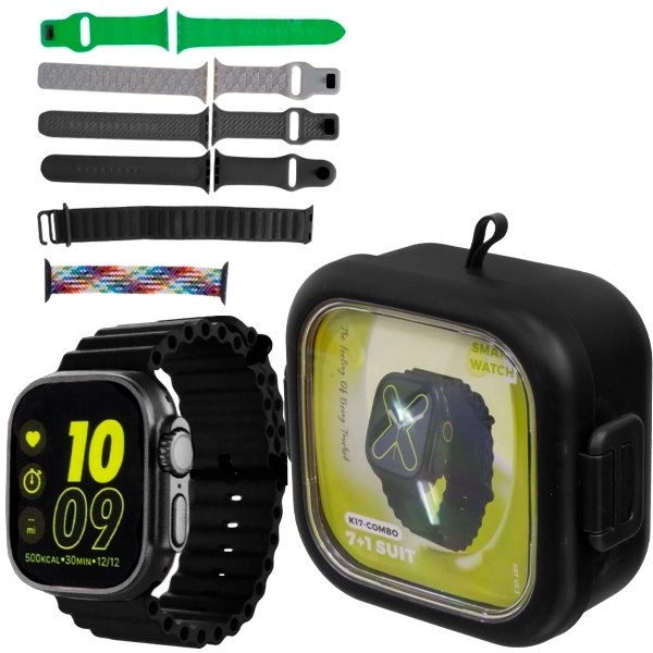 Reloj K17-Combo 49 mm con Bluetooth - Negro