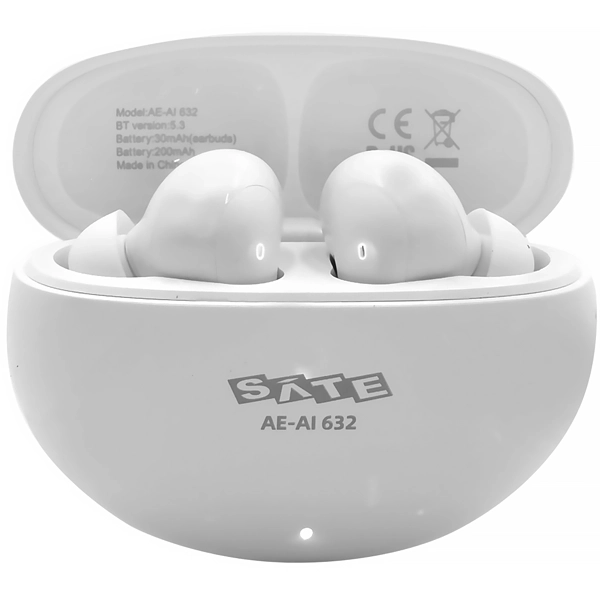 Auricular Inalámbrico Satellite AE-AI632 TWS con Bluetooth y Micrófono - Blanco