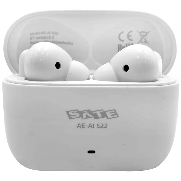 Auricular Inalámbrico Satellite AE-AI522 TWS con Bluetooth y Micrófono - Blanco