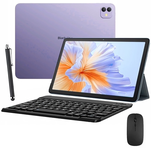 Tablet Blackview Link 8 256GB 6GB RAM de 12.7" 16+2MP 13MP + Teclado Inglês + Capinha Roxo