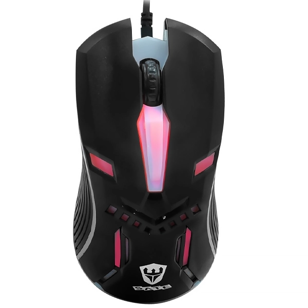 Mouse Gaming Satellite A-561 USB hasta 1.200 DPI com LED - Negro