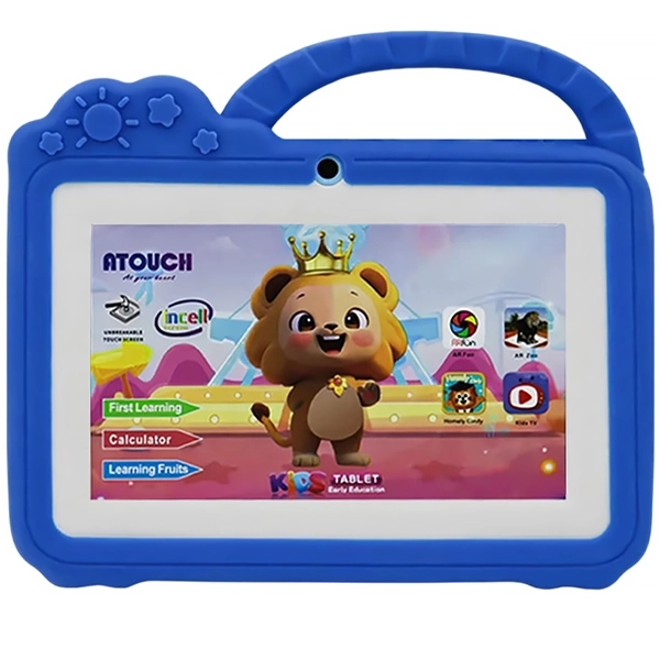 Tablet Atouch Q40 Kids 256GB/8GB RAM de 7.0" 13MP/5MP + Funda Azul