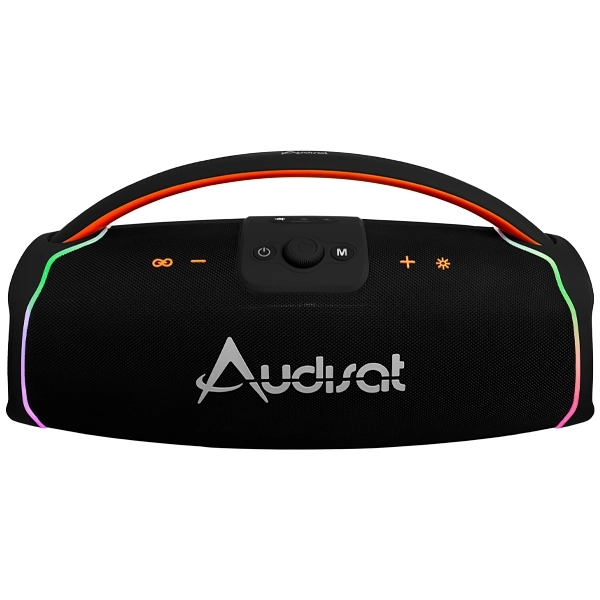 Speaker Audisat X300 Boombox 3.000 watts P.M.P.O con USB/Bluetooth/Micro SD - Negro