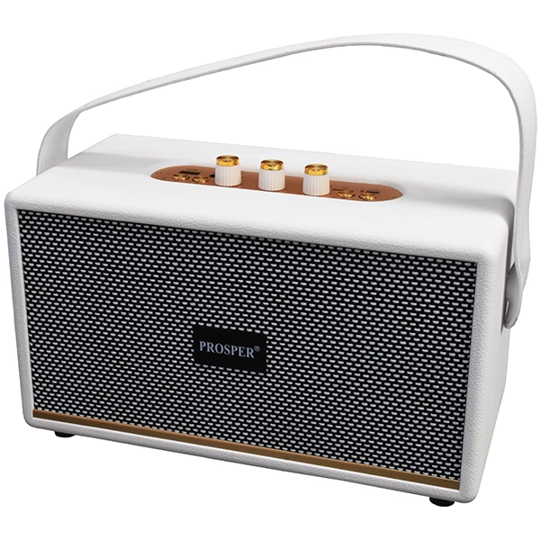 Speaker Prosper MK-324 60 watts P.M.P.O con Bluetooth/Auxiliar/Micro SD - Blanco