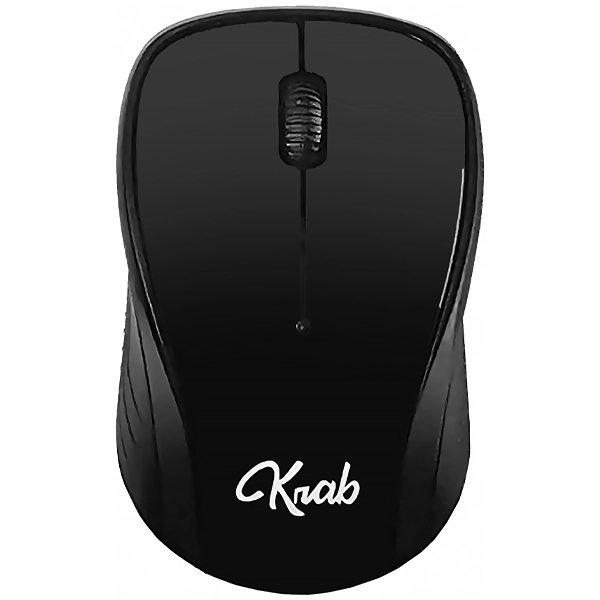 Mouse Inalámbrico Krab KBM12 hasta 1.200 DPI - Negro
