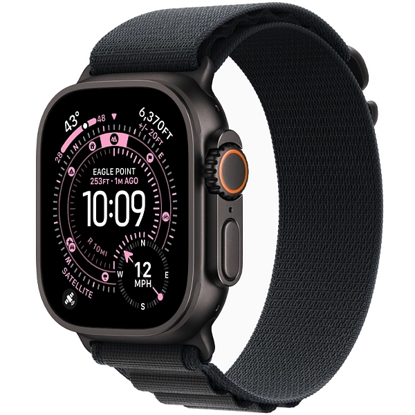 Apple Watch Ultra 3 49 mm/L MF0X4LW A3281 GPS + Celular - Black Titanium/Black Alpine Loop