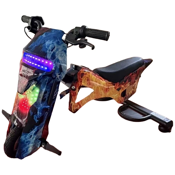 Triciclo Eléctrico Audisat Moto 8" Bluetooth/Speaker - Ice Fire (1 Mes de Garantía)