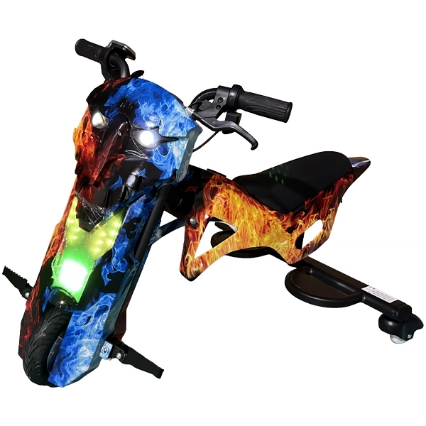 Triciclo Eléctrico Audisat Moto 8" Bluetooth/Speaker - Ice Fire (1 Mes de Garantía)