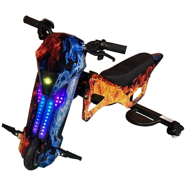 Triciclo Eléctrico Audisat Moto 8" Bluetooth/Speaker - Ice Fire (1 Mes de Garantía)