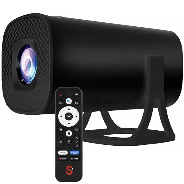 Proyector Smartfy PG02B 2.500 Lúmens con Wifi Bivolt - Negro