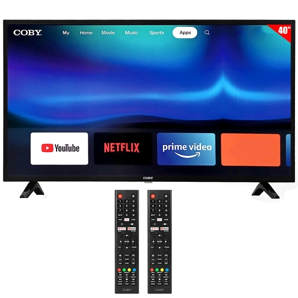 Smart TV LED 40" Coby CY3359-40SMS Full HD Android Wi-Fi con Conversor Digital