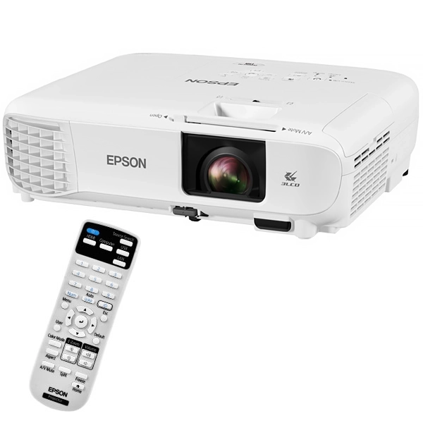 Proyector Epson PowerLite 118 de 3.800 Lumens con HDMI y VGA Bivolt - Blanco