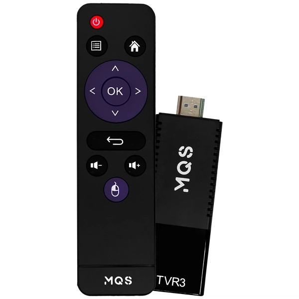 TV Box MQS TVR3 TV Stick 8K Ultra HD de 16GB/2GB RAM - Negro