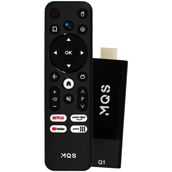 TV Box MQS Q1 TV Stick 4K Ultra HD de 8GB/2GB RAM - Negro