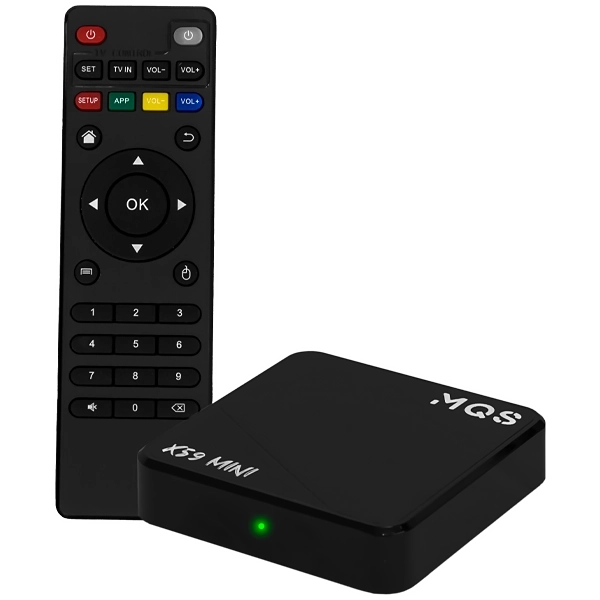 Receptor FTA MQS X59 Mini 4K Ultra HD de 256GB/64GB RAM - Negro