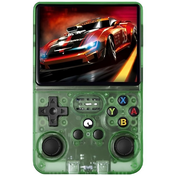 Consola Portátil R36S 64GB de 3.5" con 15.000 Juegos - Verde