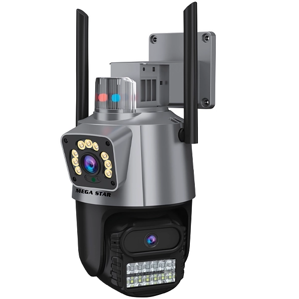 Cámara IP MegaStar CA827 HD con Wi-Fi - Blanca