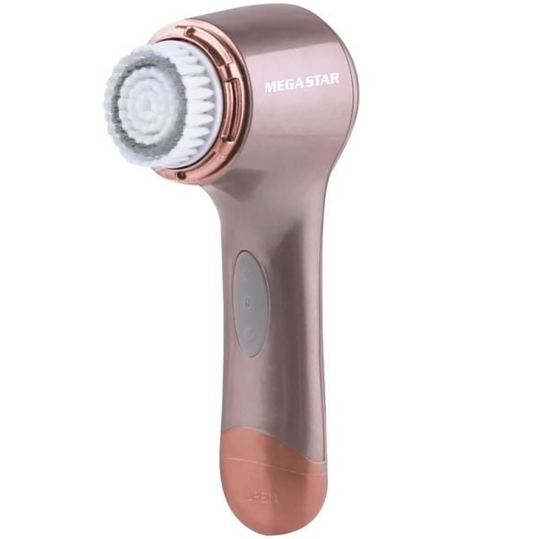 Cepillo Facial MegaStar BR905 a Pila - Rosa/Dorado