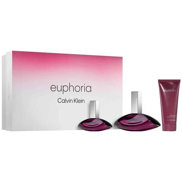 Kit Perfume Femenino Calvin Klein Euphoria EDP 100 ml + Perfume 30 ml + Loción Corporal
