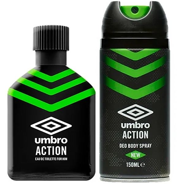 Kit Perfume Masculino Umbro Action EDT 100 ml + Desodorante