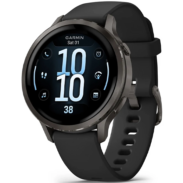Relógio Garmin Venu 4 010-03013-02 41mm com GPS/Wi-Fi - Preto