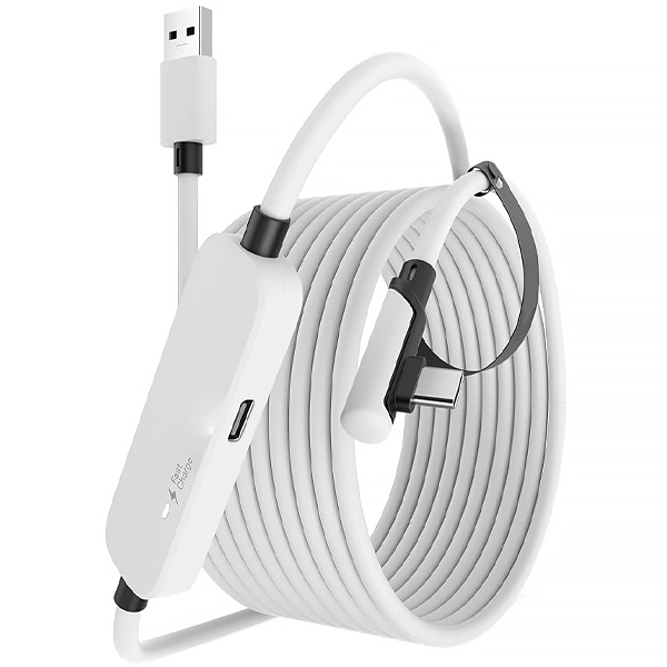Cabo para Meta Quest Link 1/2/3/3S 5 Metros - Branco