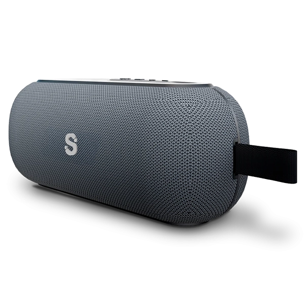 SPEAKER SMARTFY CS02G XFLOW IPX5 BLUETOOTH USB M.SD AUX 20WATTS CINZA