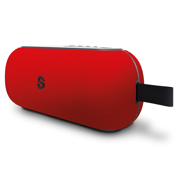 SPEAKER SMARTFY CS02R XFLOW IPX5 BLUETOOTH USB M.SD AUX 20WATTS VERMEL