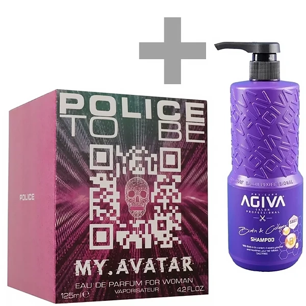Perfume Feminino POLICE To Be My.Avatar for Woman EDP 125 ml + Shampoo Agiva