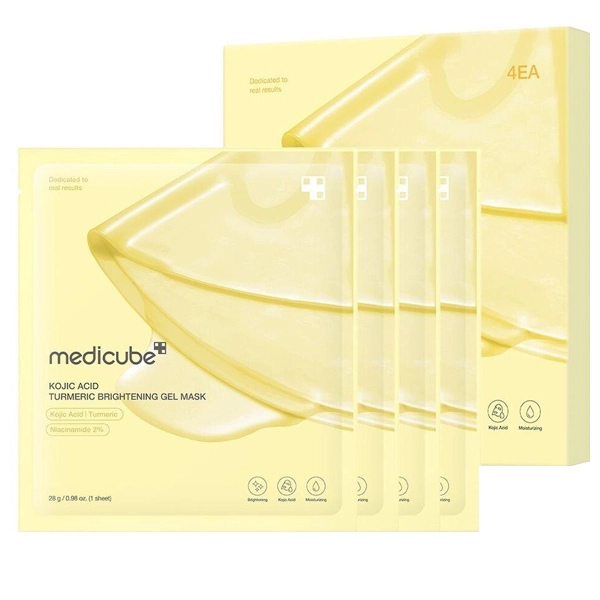 MASCARA FACIAL MEDICUBE KOJIC ACID TURMERIC BRIGHTNING (4UN)28G (14603