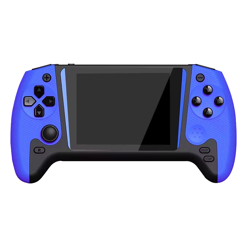 Consola Portátil Game Box Q21 de 3.5" con 500 Juegos - Azul/Negro + Control (Inglés/Chino)