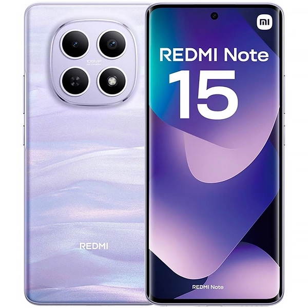 Celular Xiaomi Redmi Note 15 5G NFC Dual SIM 256GB/8GB RAM de 6.77" 108MP/20MP - Mist Purple (Global)