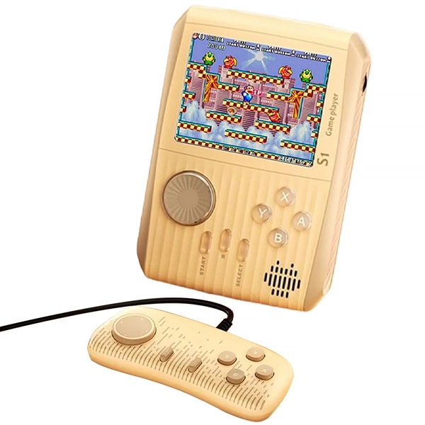 Consola Portátil Game Box S1 de 3" con 500 Juegos - Naranja + Control (Inglés/Chino)