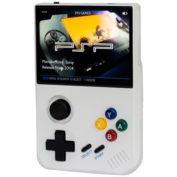 Console Portátil Game Box M19 128GB de 3.5" com 30.000 Jogos - Branco