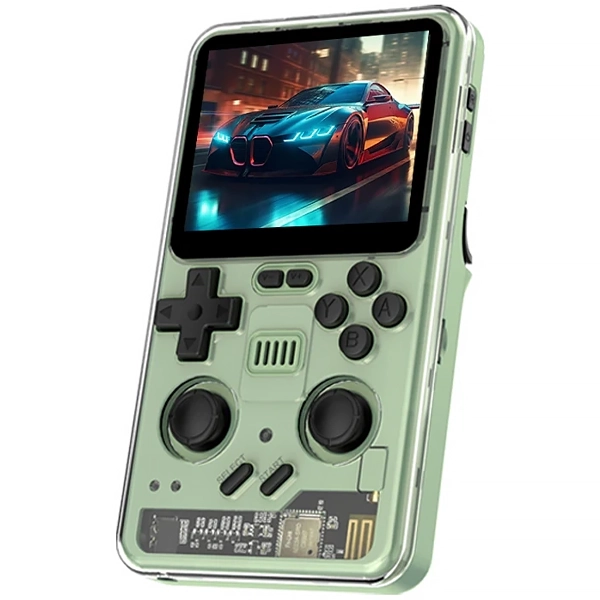 Consola Portátil Powkiddy RGB20Pro de 3.2" con 8.000 Juegos - Verde