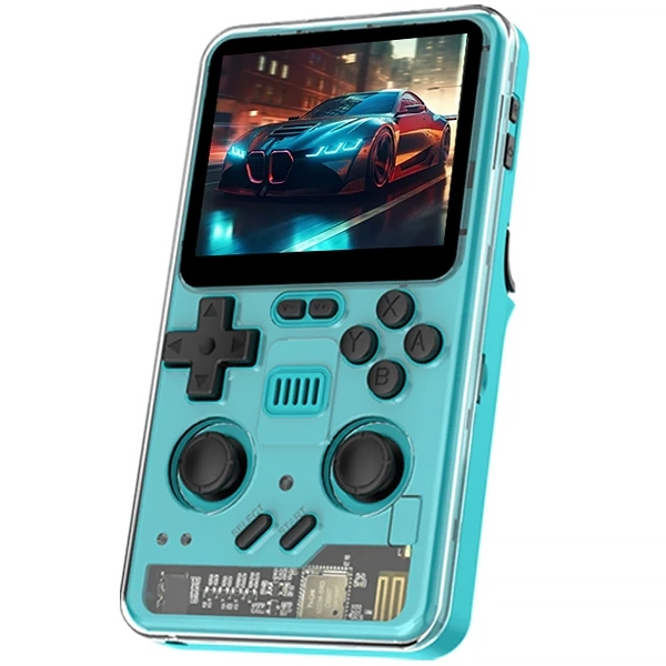 Console Portátil Powkiddy RGB20Pro de 3.2" com 8.000 Jogos - Azul